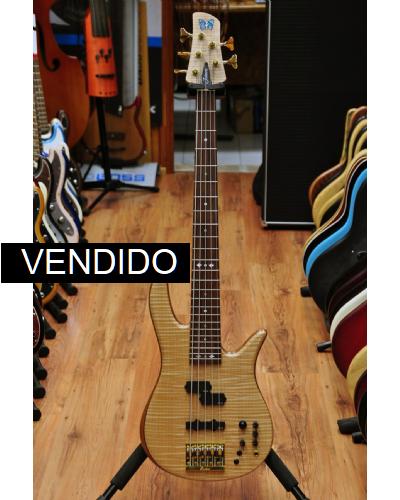 Fodera Monarch Deluxe 5 PJ Flame Maple